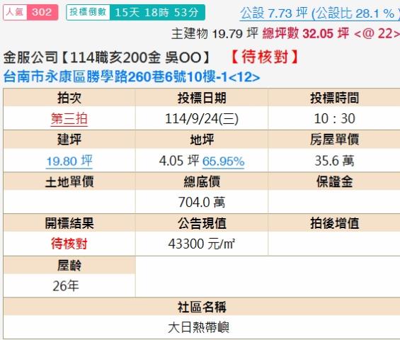 台南大樓法拍-2