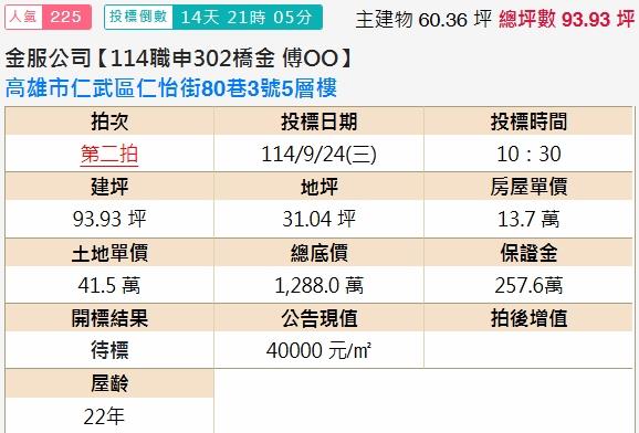 高雄仁武法拍透天-2